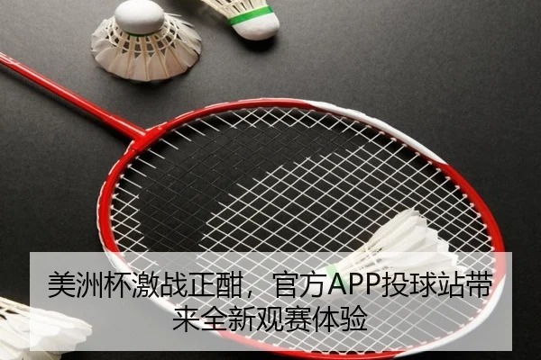 美洲杯激战正酣，官方APP投球站带来全新观赛体验
